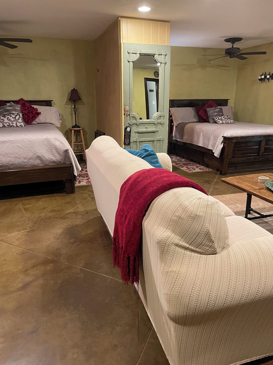 2 Queen Bed, Queen Sleeper Sofa