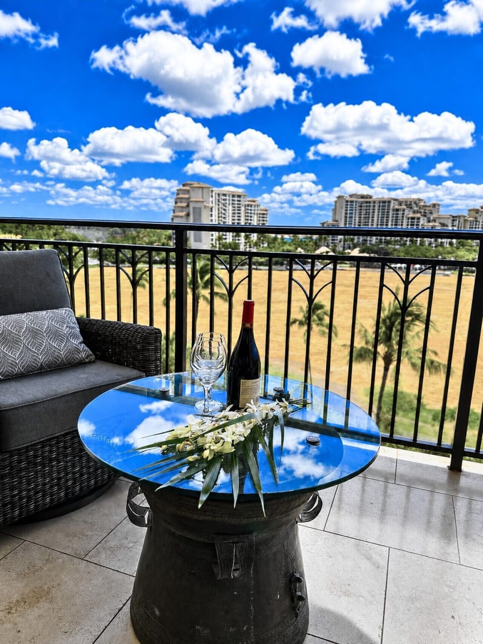 Enjoy the views from the lanai