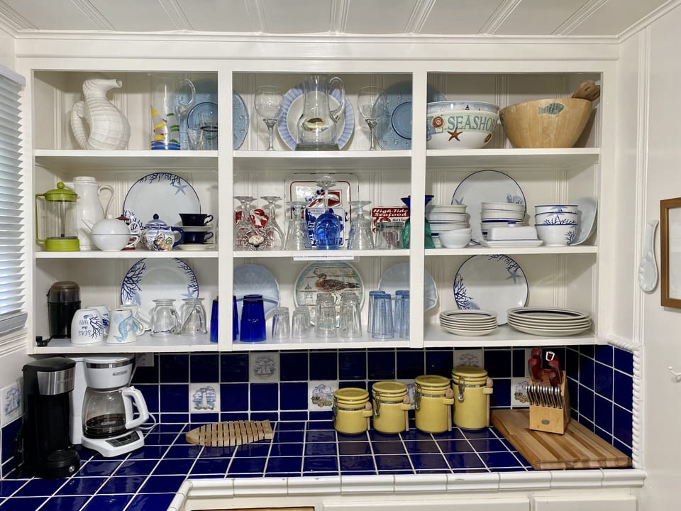 Loaded with all the dishes, glasses, cups and serving pieces you’ll need