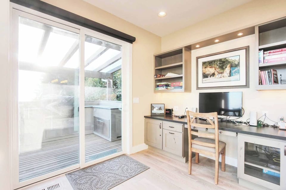 It has plenty of space and a wireless printer