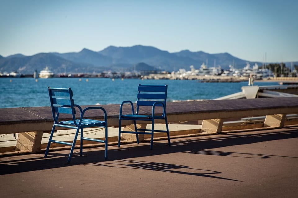Relax and take in the view along the Croisette