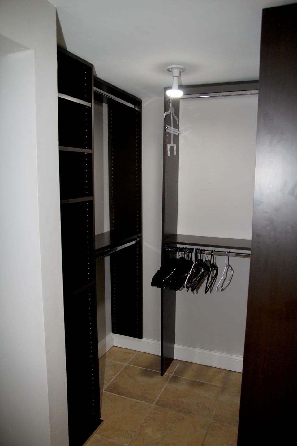 Walk in dressing area/master closet
