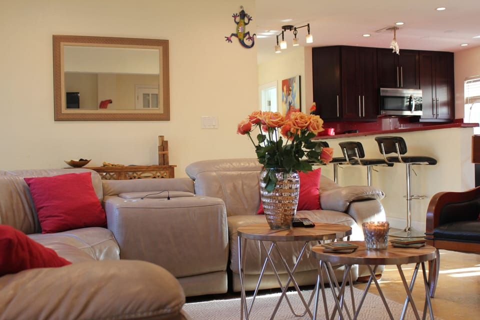Plenty of seating in living room