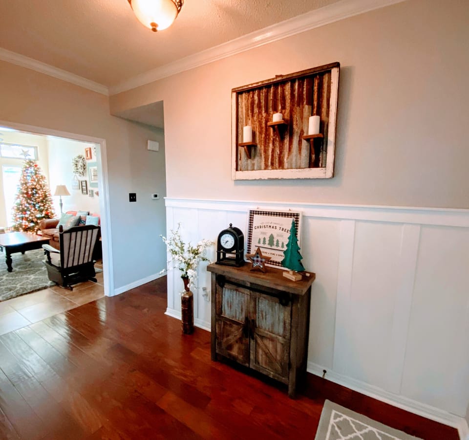 Entryway at Christmas