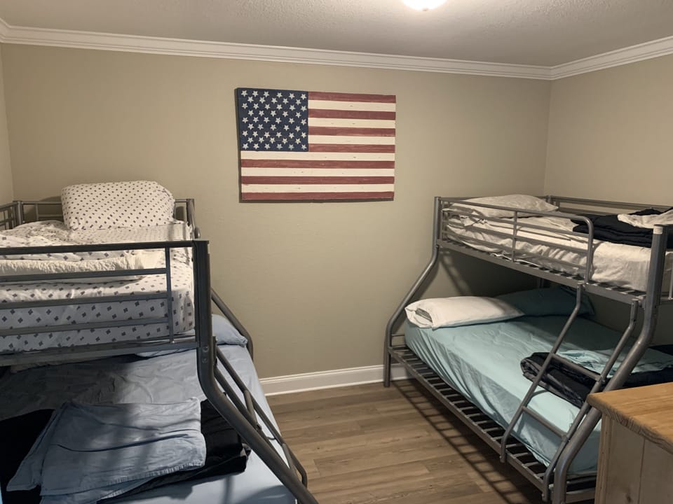 Guest Bedroom # 5. Two full size, Two twin size beds. Lower Walk Out Level 