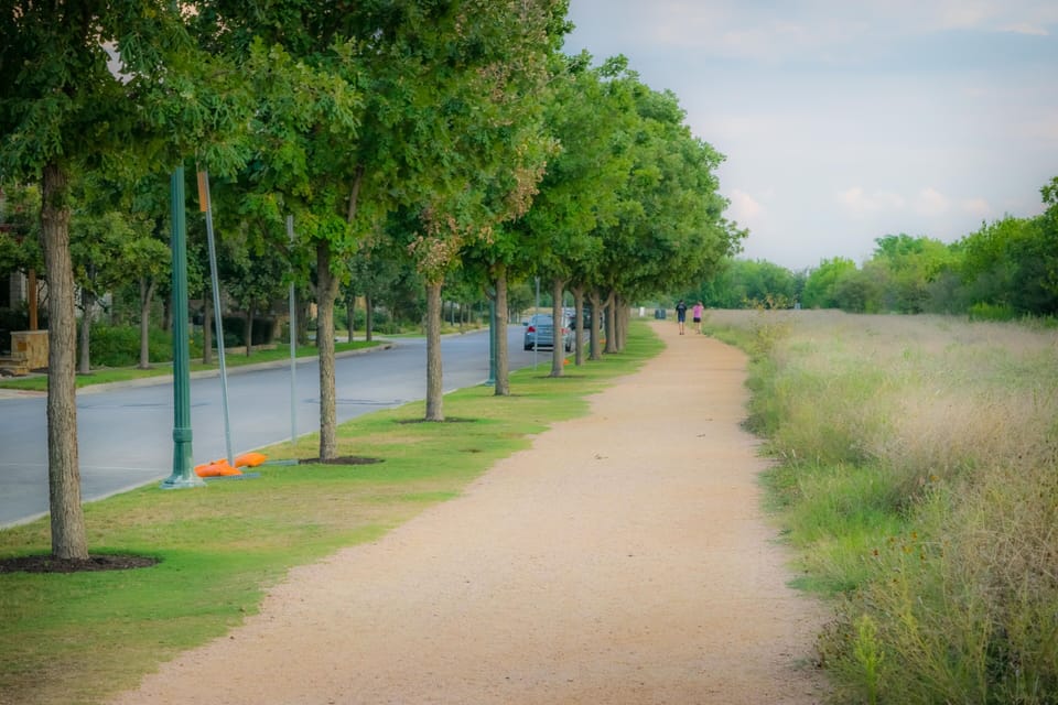 Running & biking trail just on the other side of the street from our property!