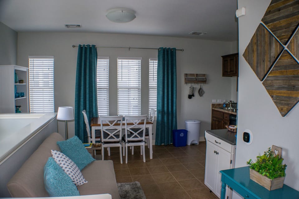 You'll find many amenities you're used to having at home in this cozy apartment.