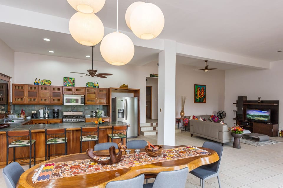 New, modern kitchen and living room
