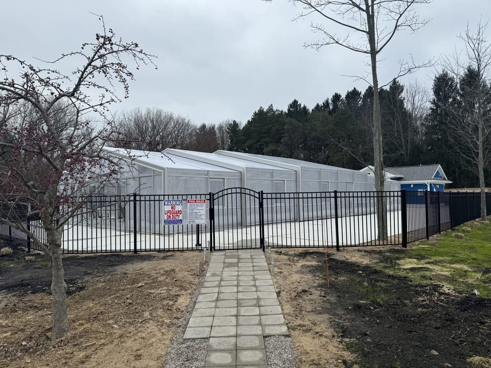 New Four-Season Pool and Hot Tub 
