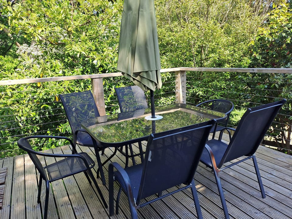 New seating on the decking area. 