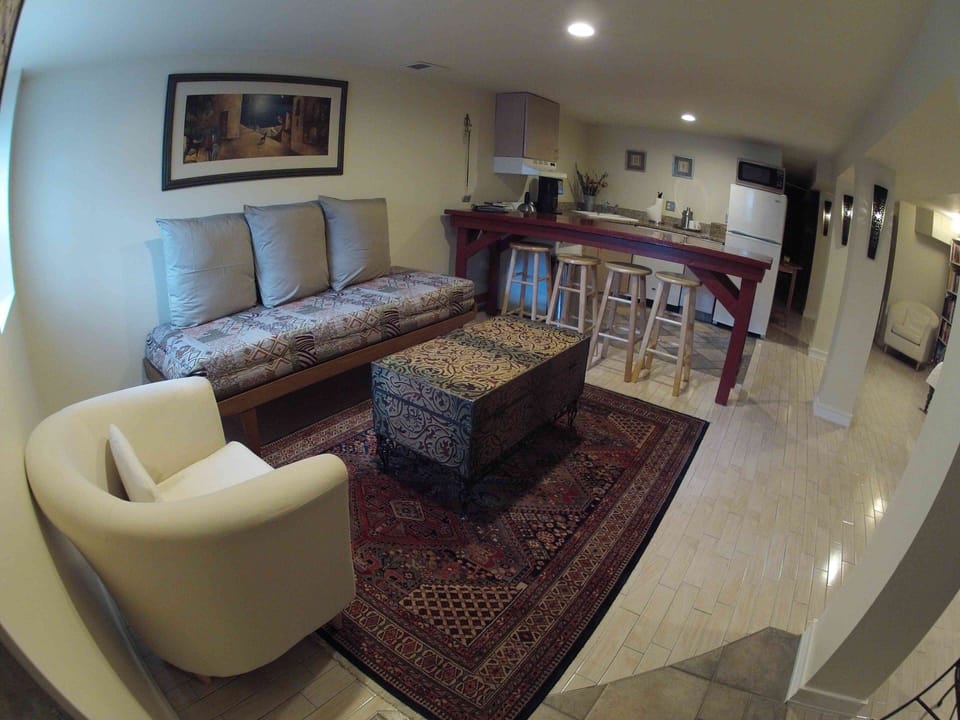 Fisheye view from front entrance.