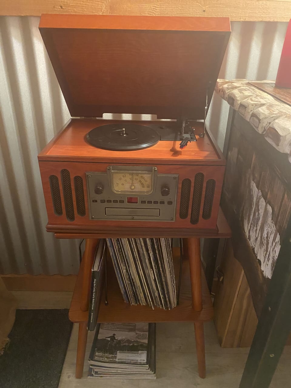 or better yet spin some vintage vinyl - also has blue tooth options 