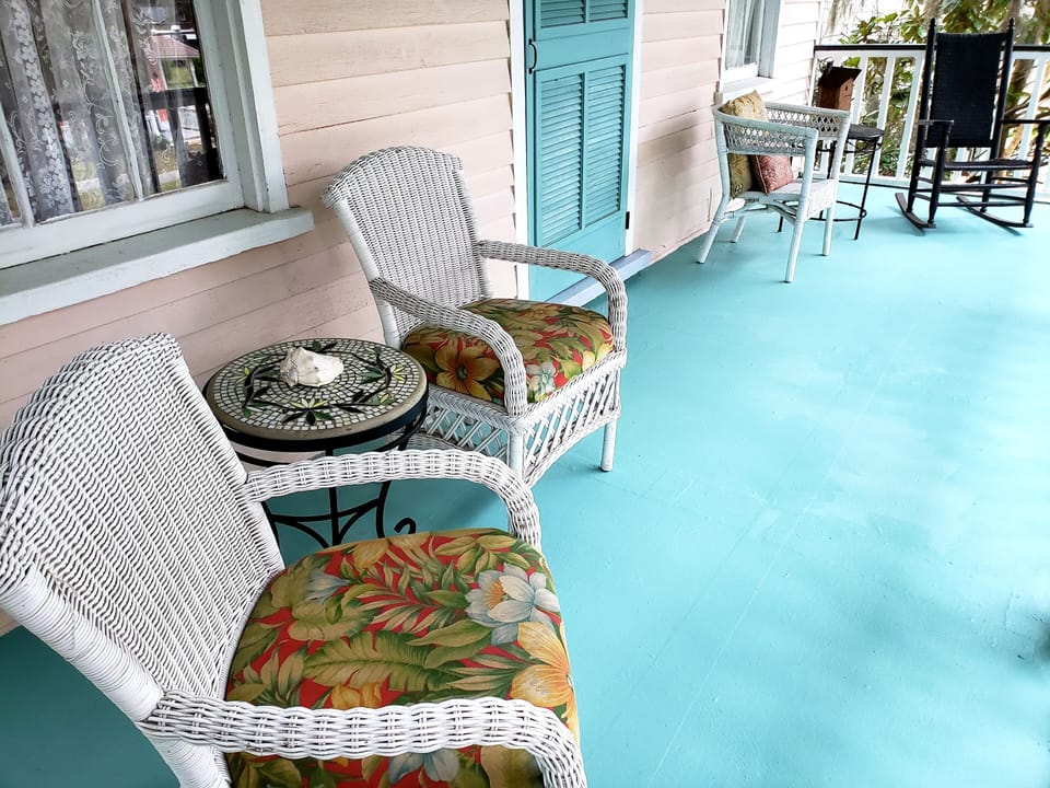 Private upper porch - perfect for morning coffee or a glass of wine!