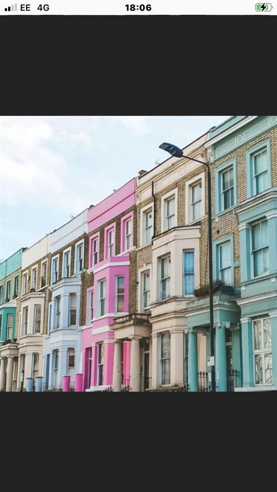 Famous local portobello style painted houses 