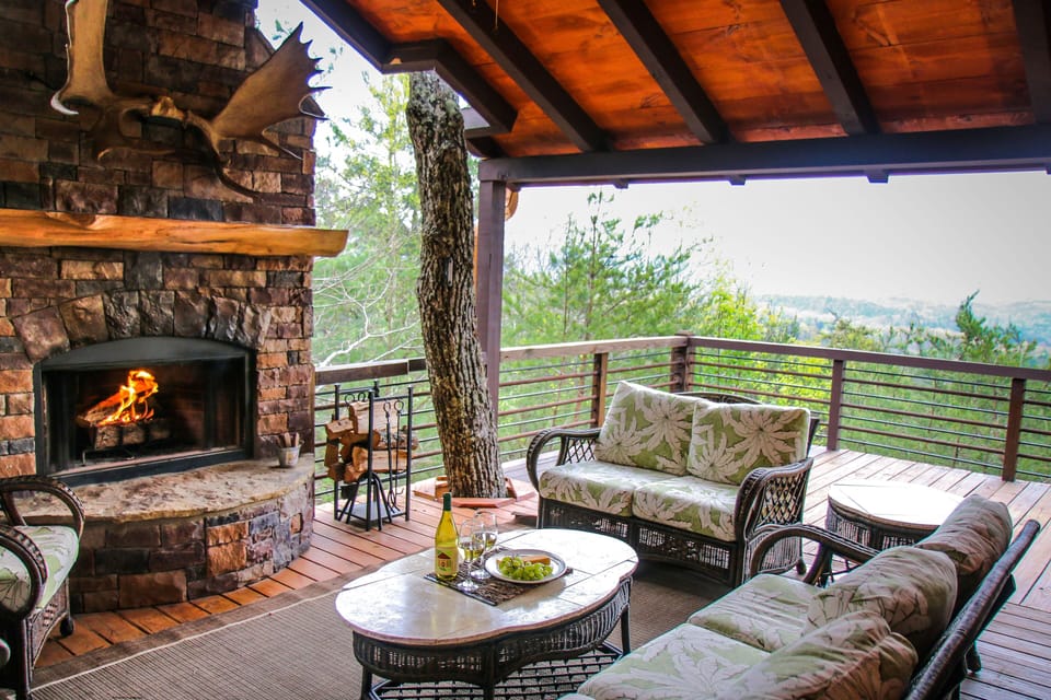 Most quoted reason why guests choose Moosemac - pre hot tub expansion picture!