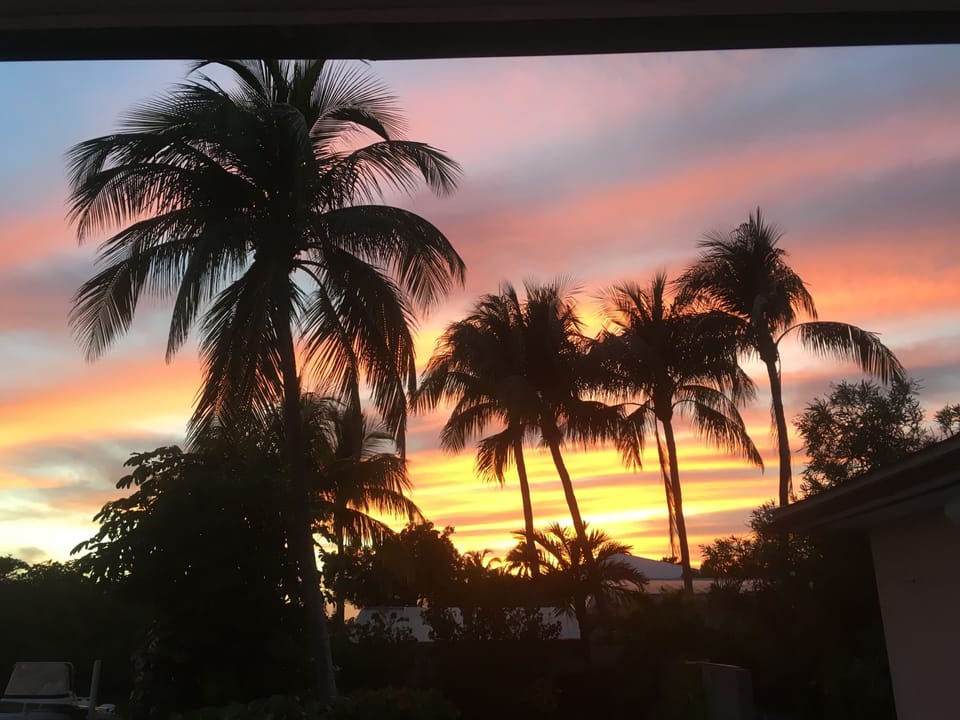 Sunset from our patio