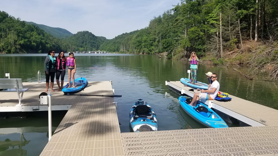 2 paddle boards, 2 kayaks and 3 person canoe. assorted life vests provided.