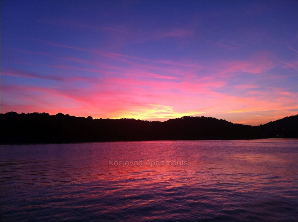 One of many enchanting sunsets in Štikovica