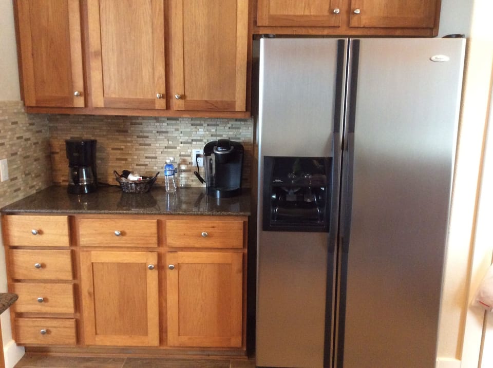 We have regular and Keurig coffee pots.