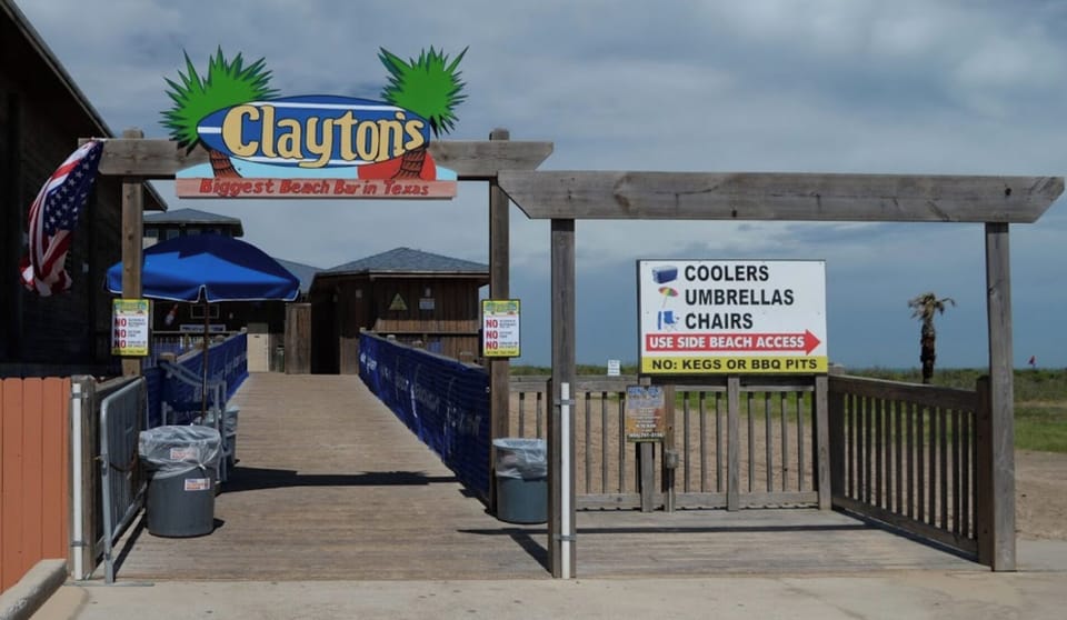 Clayton's beach bar right next door
