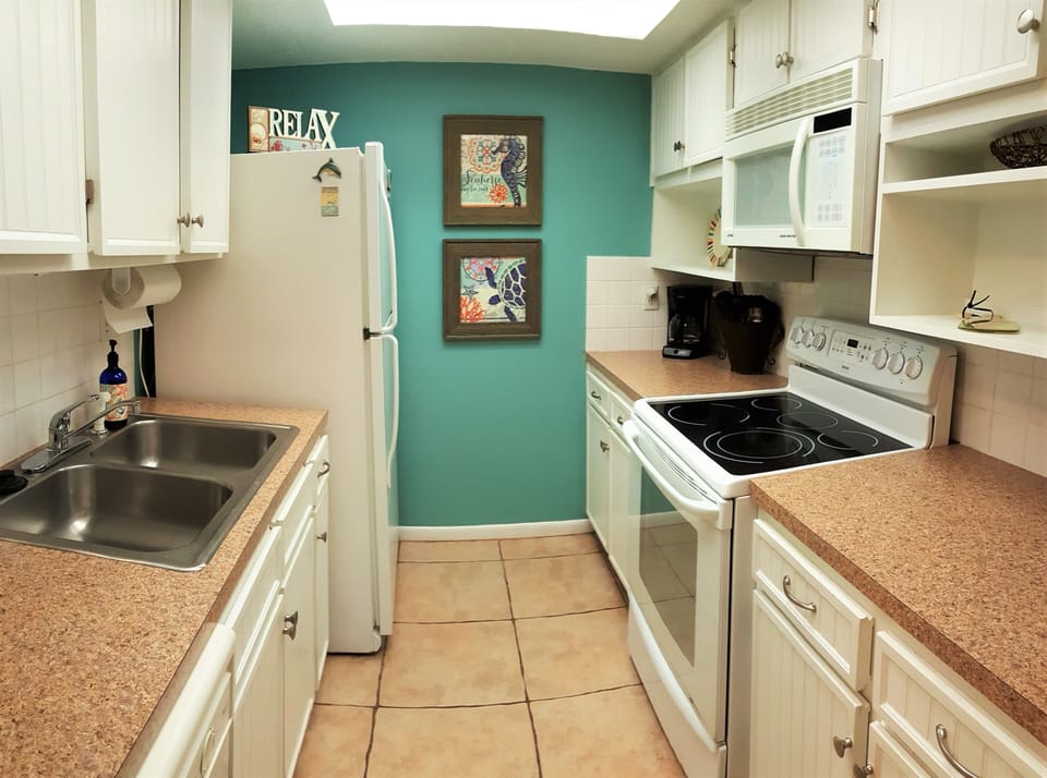 Fully stocked kitchen
