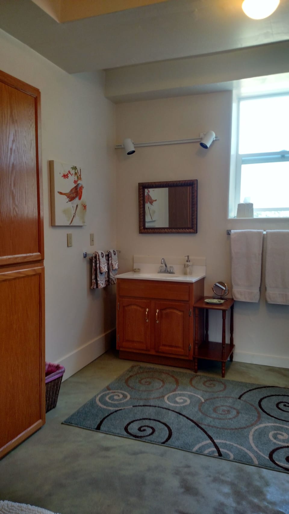 View of the oversize bathroom!