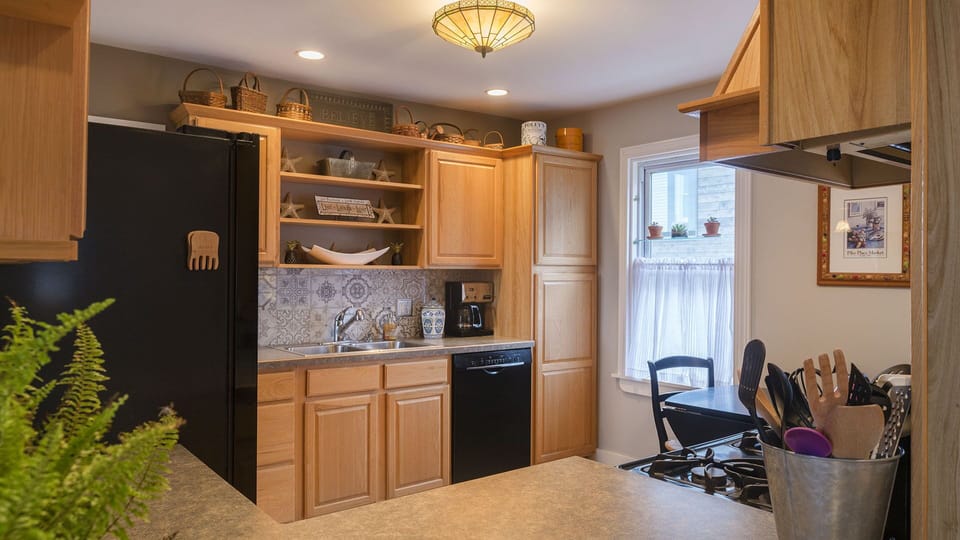 Kitchen while seated at bar