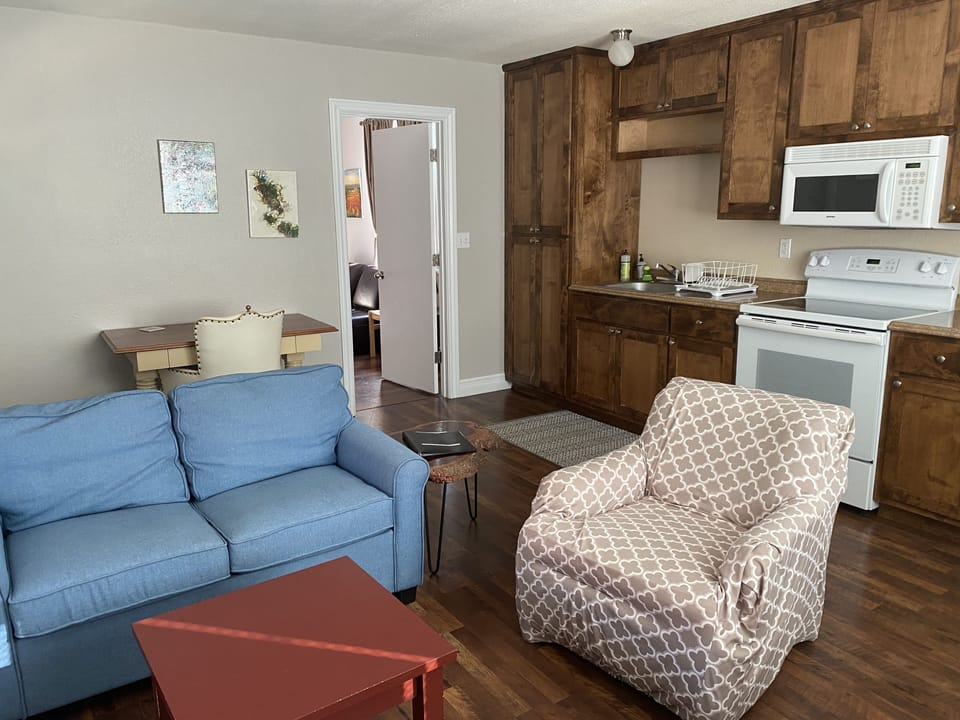 Living area and Kitchen