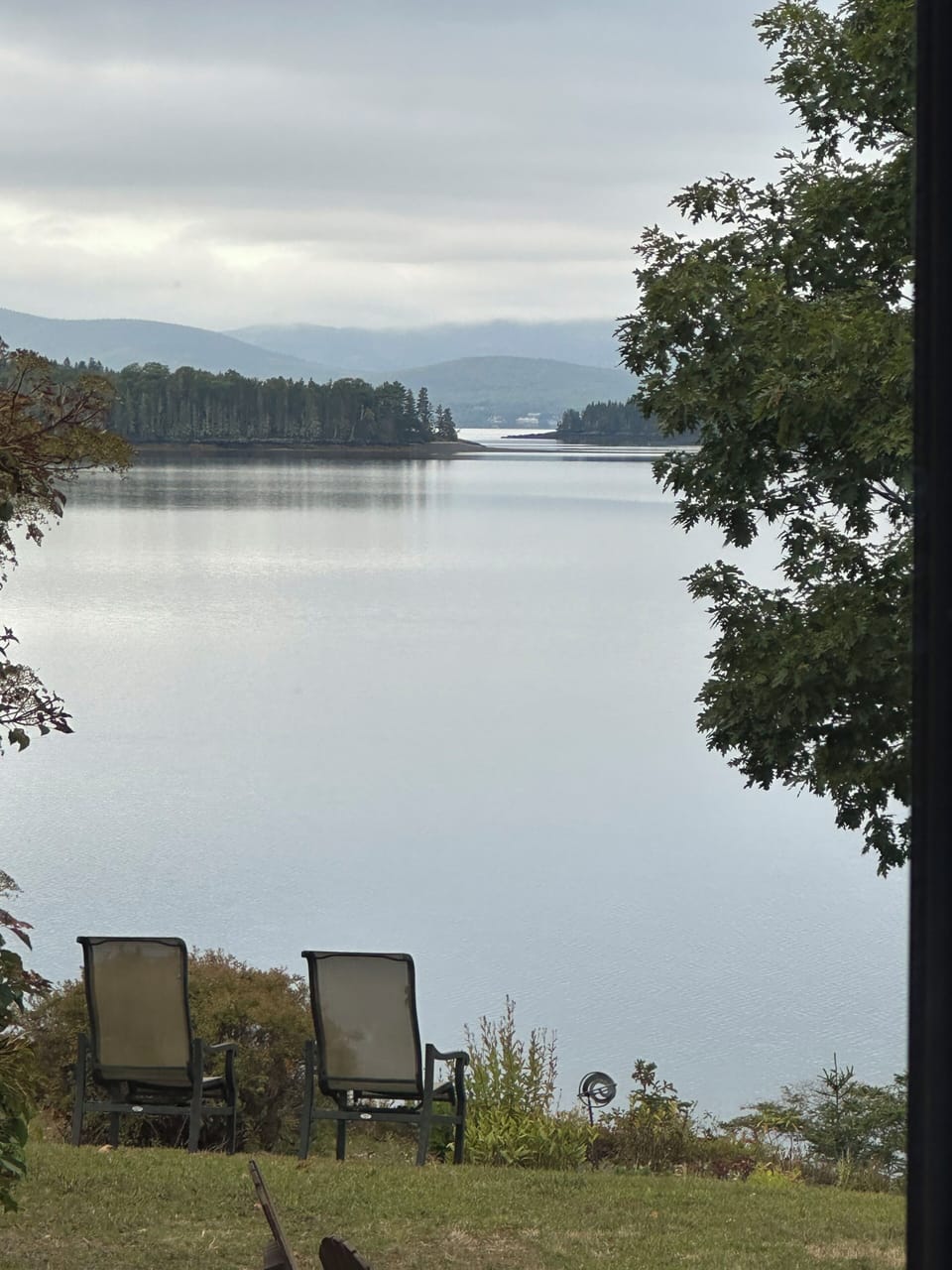 Back yard view of Mt Desert Island