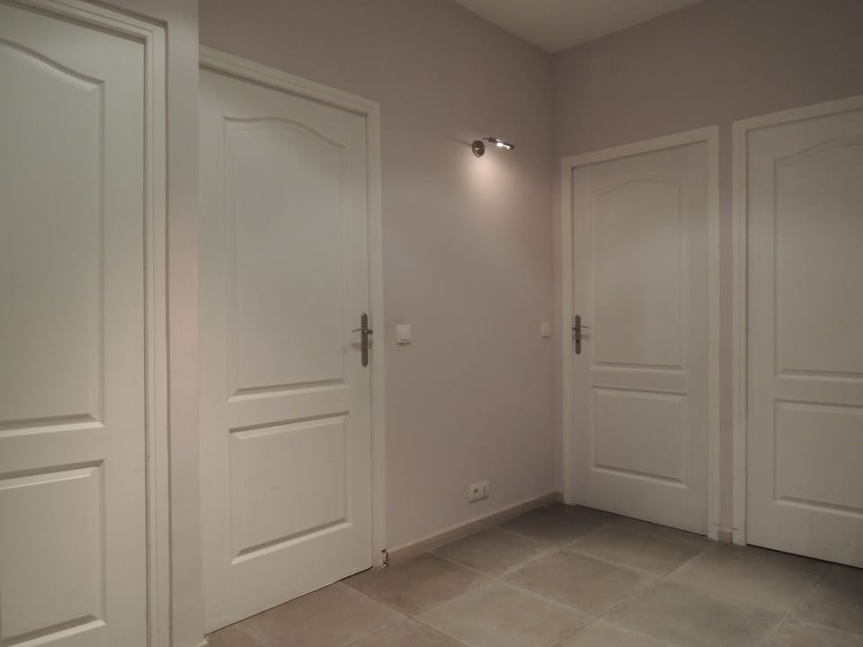 Hall with lot of doors...