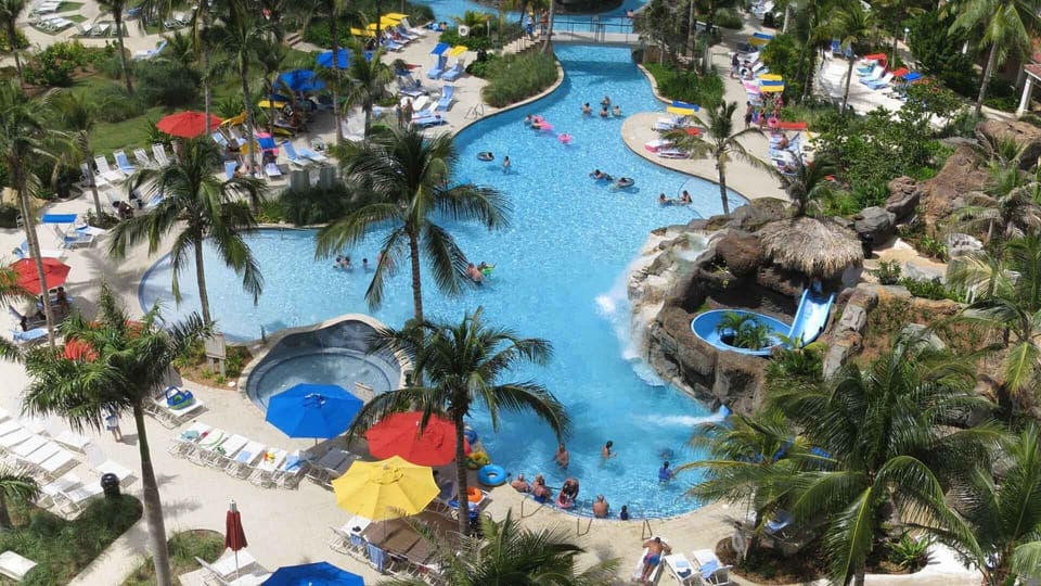 perfect for family: colorado pool and tobogans
