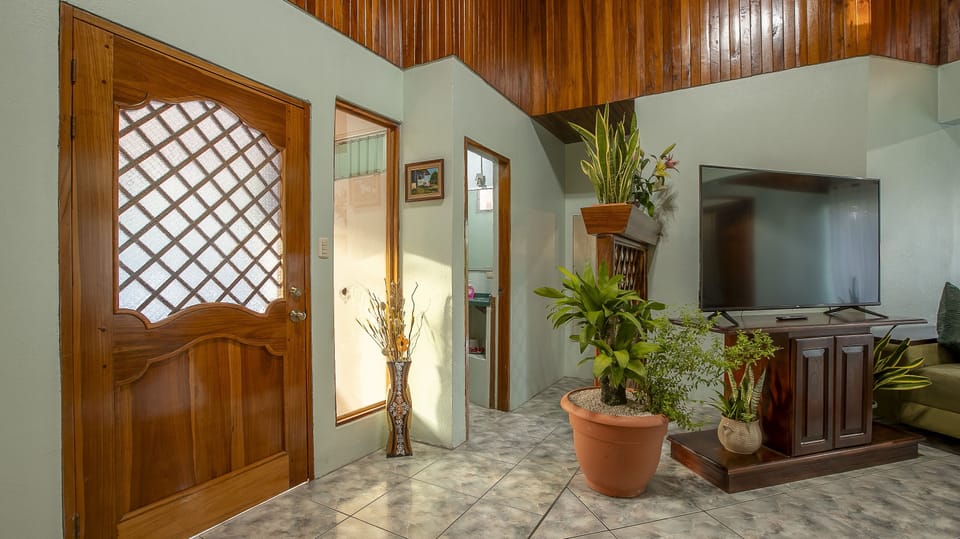 Living area with A/C unit