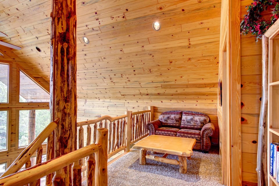 Jigsaw puzzles are fun to put together up in the "loft with a view!"