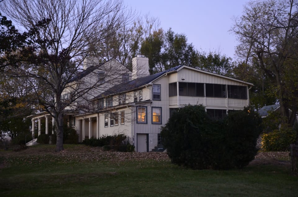 South view from pond