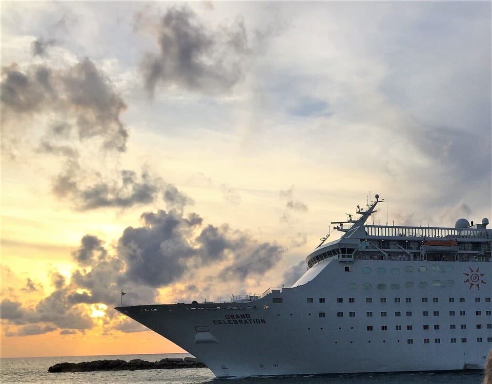 Cruise ship leaving our nearby harbour

