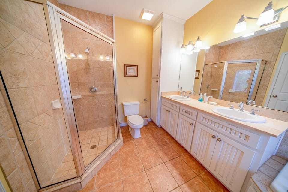 Downstairs king master bath