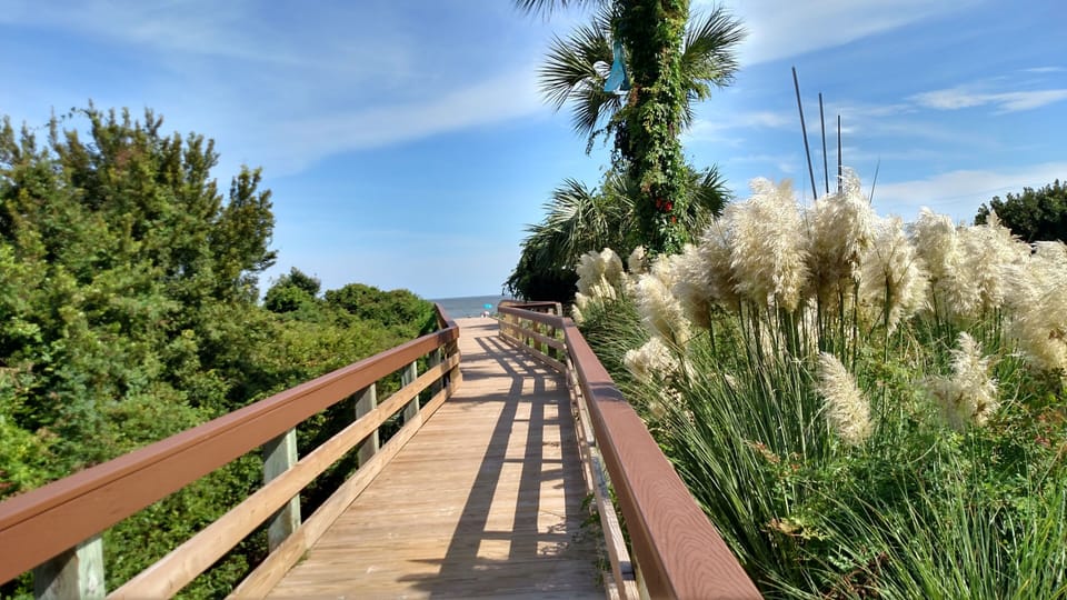 Newly renovated boardwalk near condo