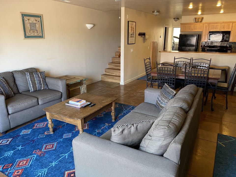 Fresh and cleaned professionally for each stay.  Couch folds out to a queen. 