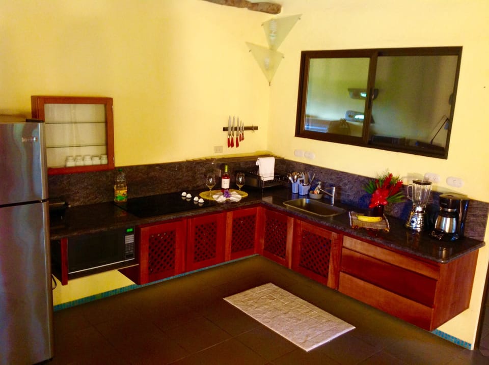 The kitchen with Granit counter, equipped with everything to cook,and feel home.