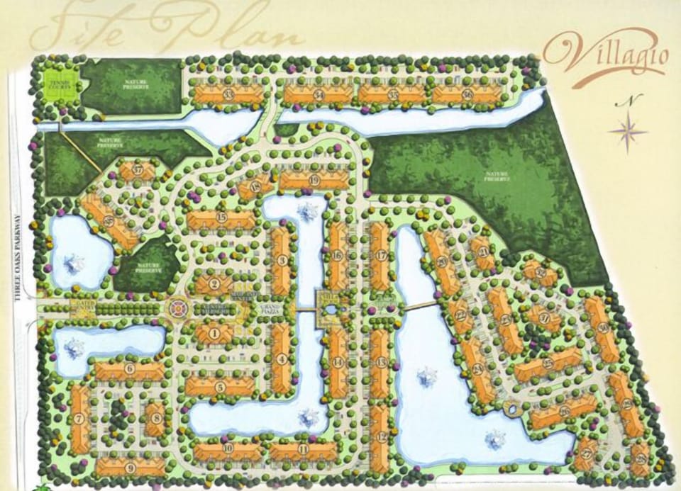 Villagio map - Map of Villagio