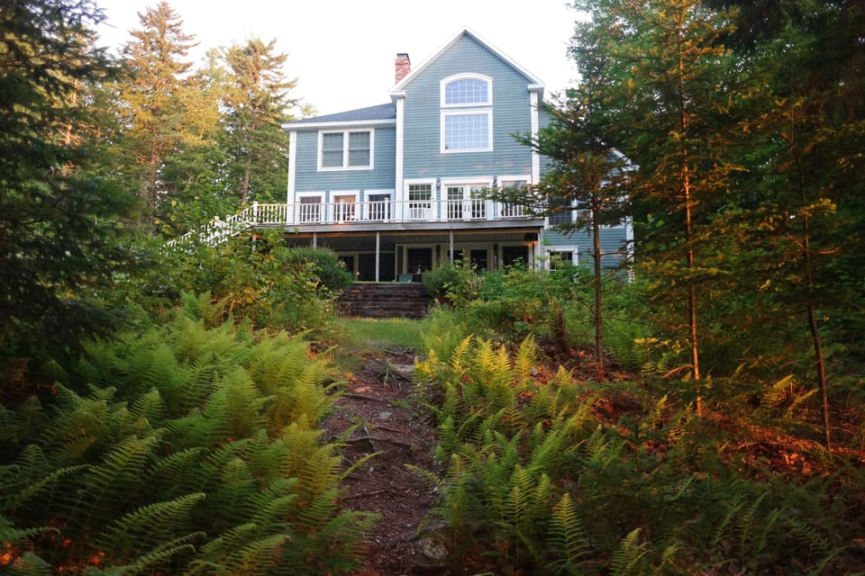 View of house from dock. Spectacular!
