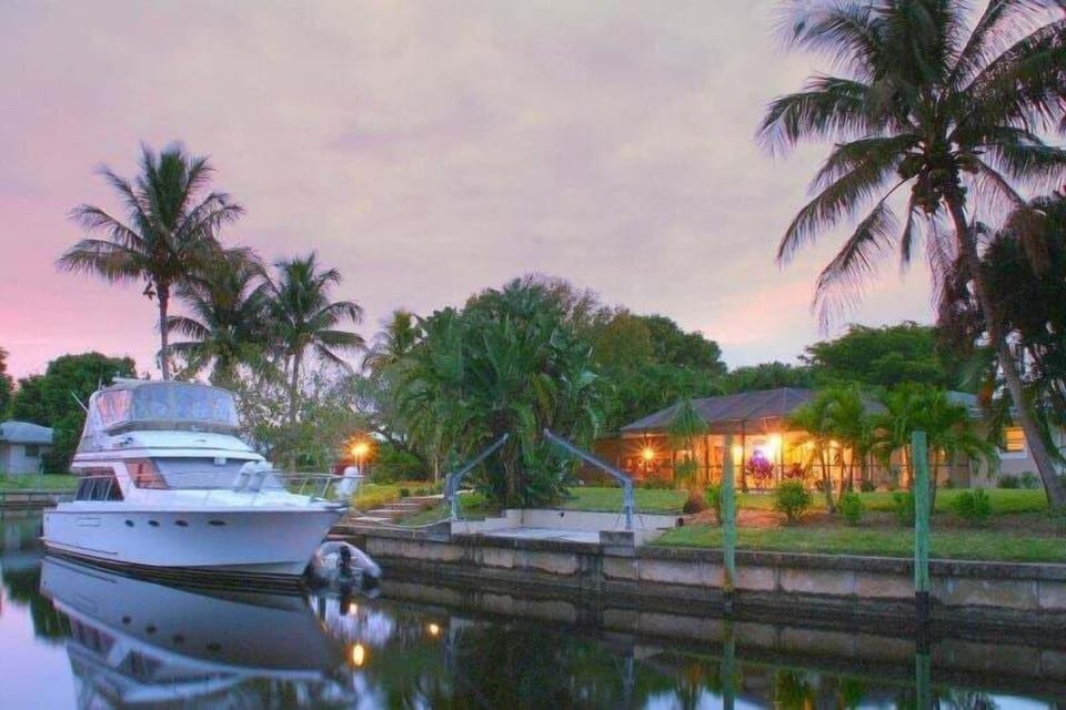 Summertime Boat Dock with Direct Gulf Access