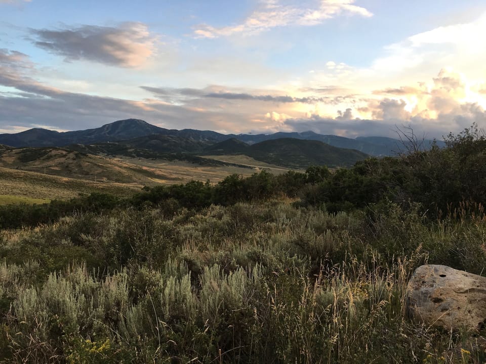 View from hike behind our house