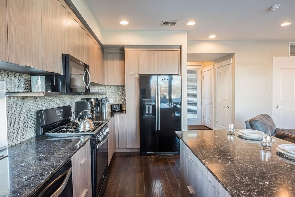 Chef's kitchen with all the pristine amenities