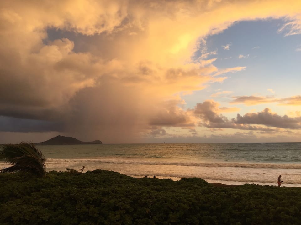 Looking toward The Marine Base from the Lanai

