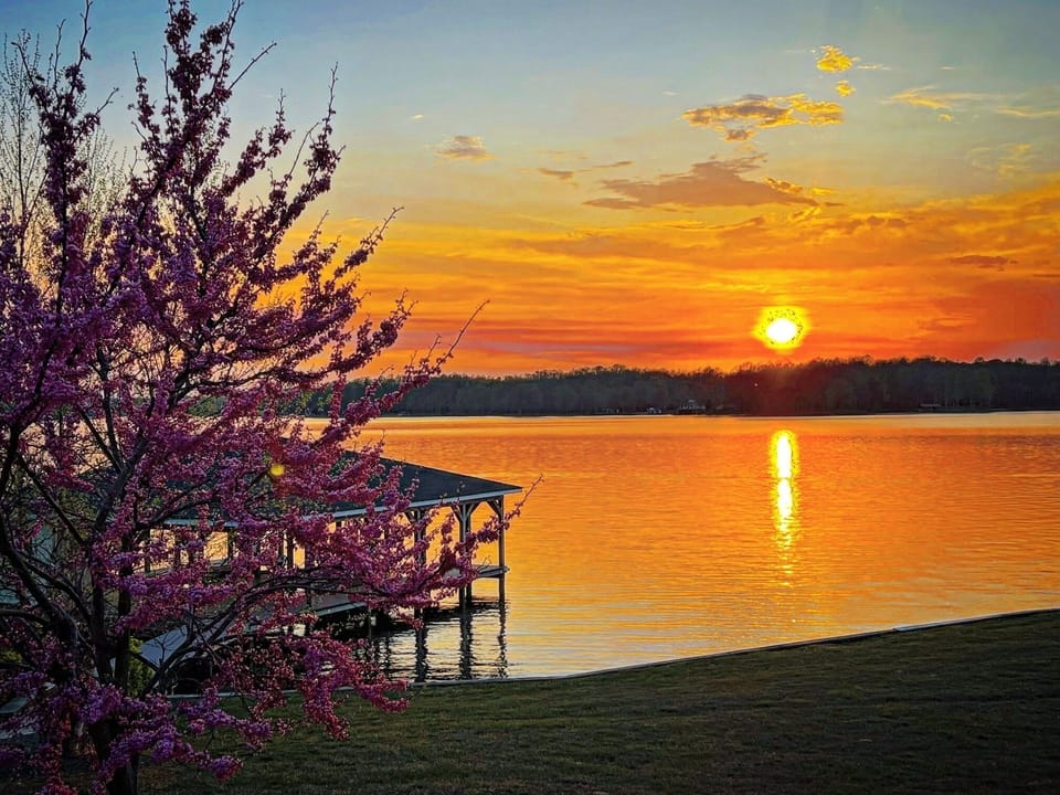 Sunset from the porch 