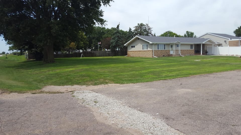 Large yard