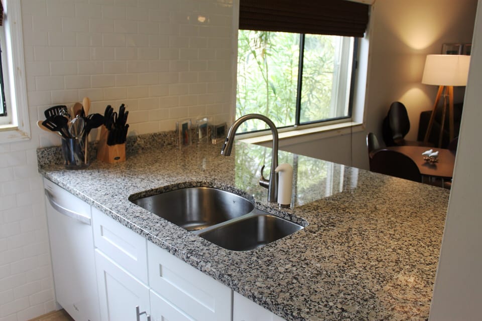 Granite counters, dishwasher