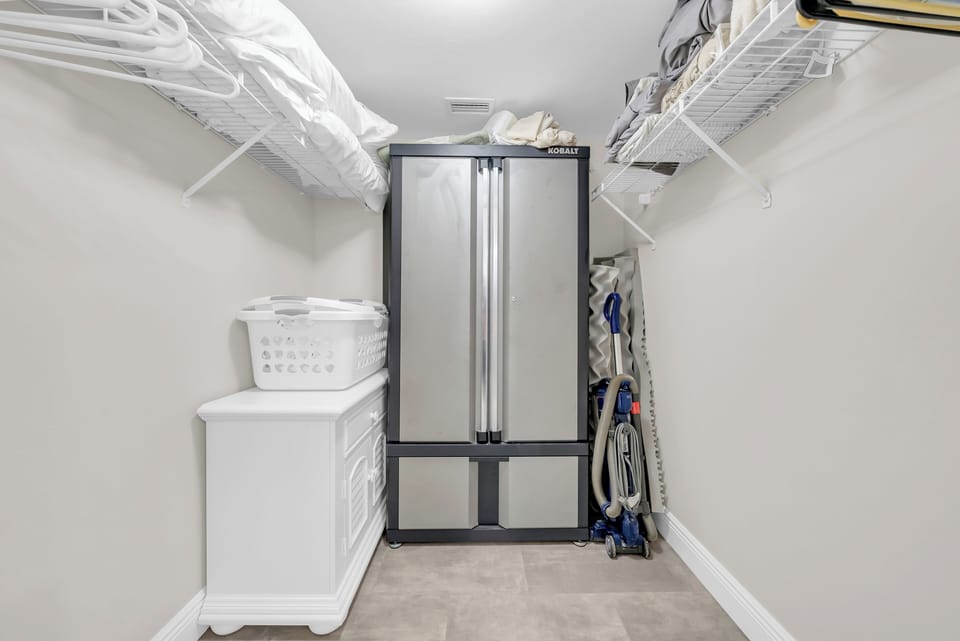Welkin closet in master bedroom