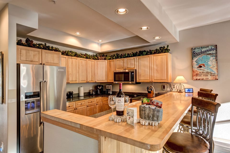 Welcome to the Summit Chalet. Ready to relax? How about some Welcome Wine?
